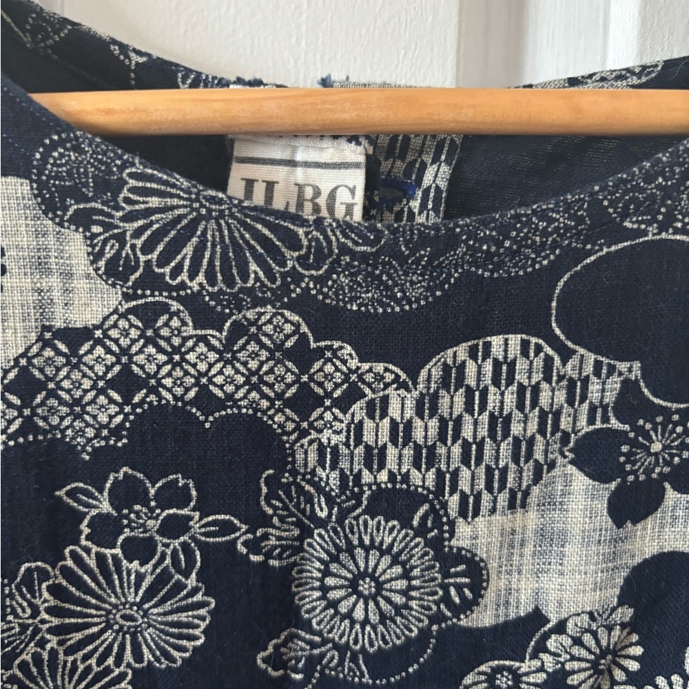 Japanese Cotton cropped top - Picture 3 of 5